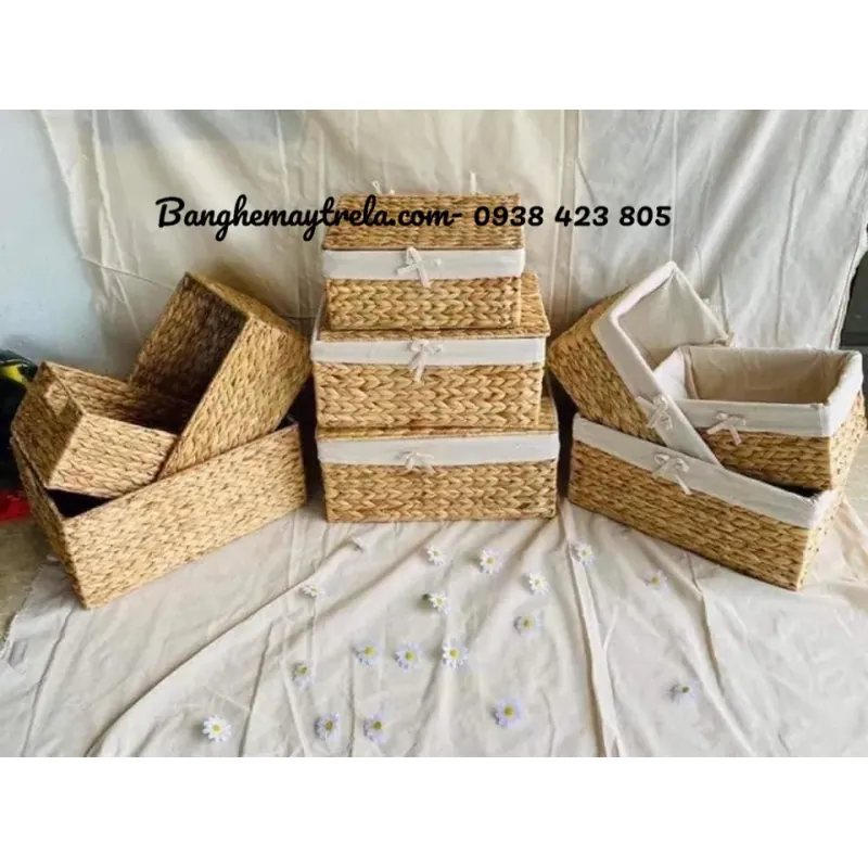 Giỏ đựng đồ mây tre đan 927032