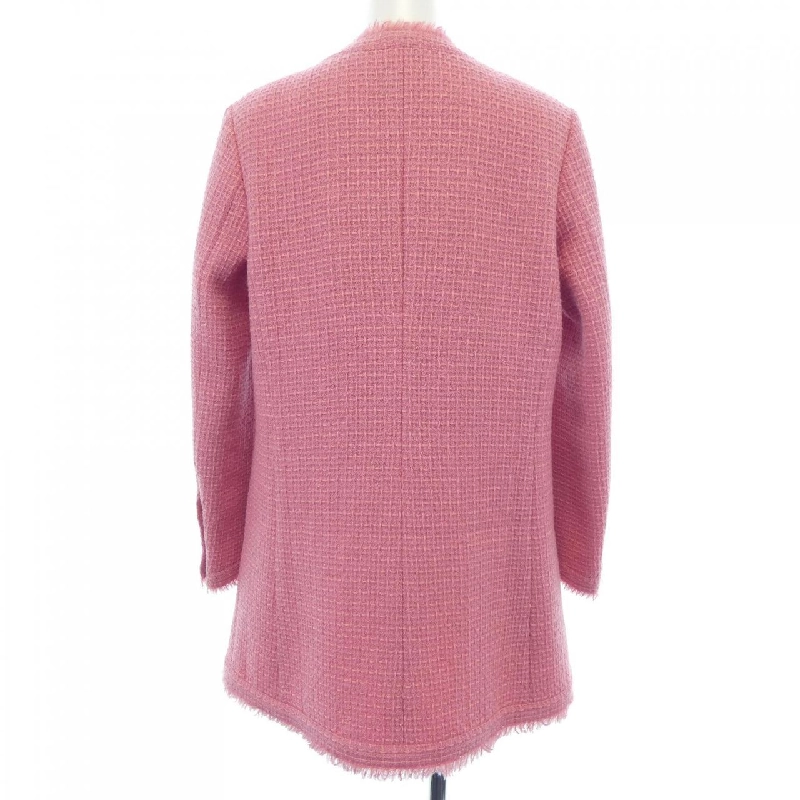 Jacket không cổ CHANEL P64572V41285 20A 633500