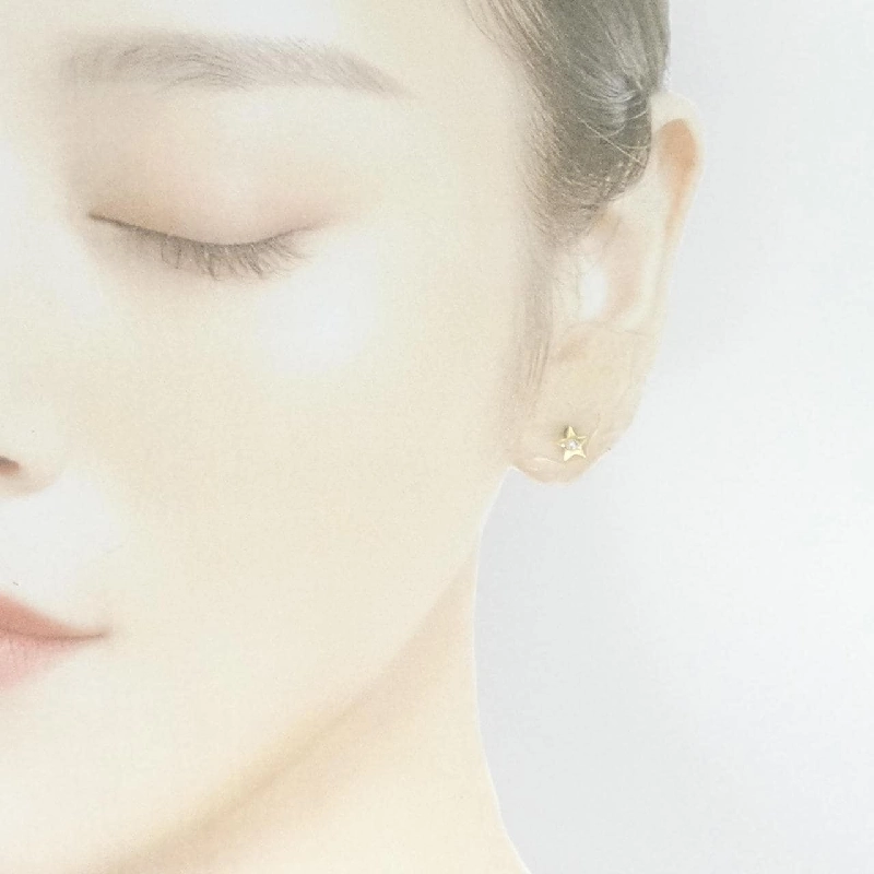 K18YG Ngôi sao Bông tai Kim cương 0.04CT - Hàng hiệu Chính hãng 876704