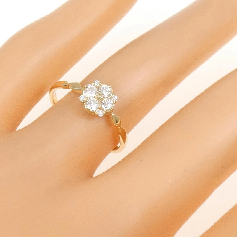 Nhẫn kim cương hoa K18YG 0.26CT - Hàng hiệu Authentic 853952