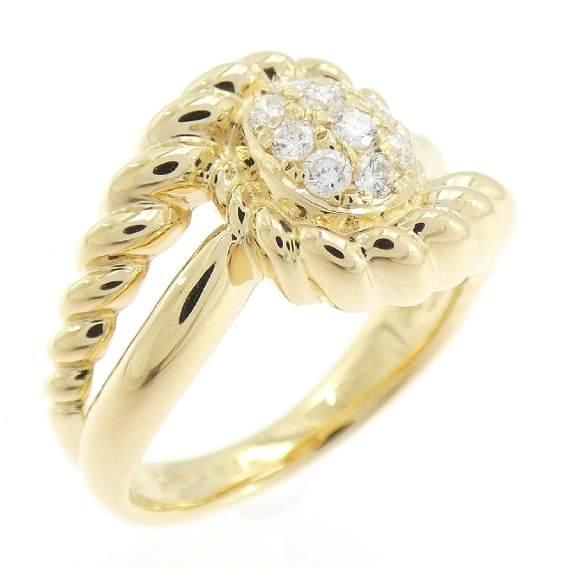 Nhẫn kim cương K18YG 0.22CT 669146