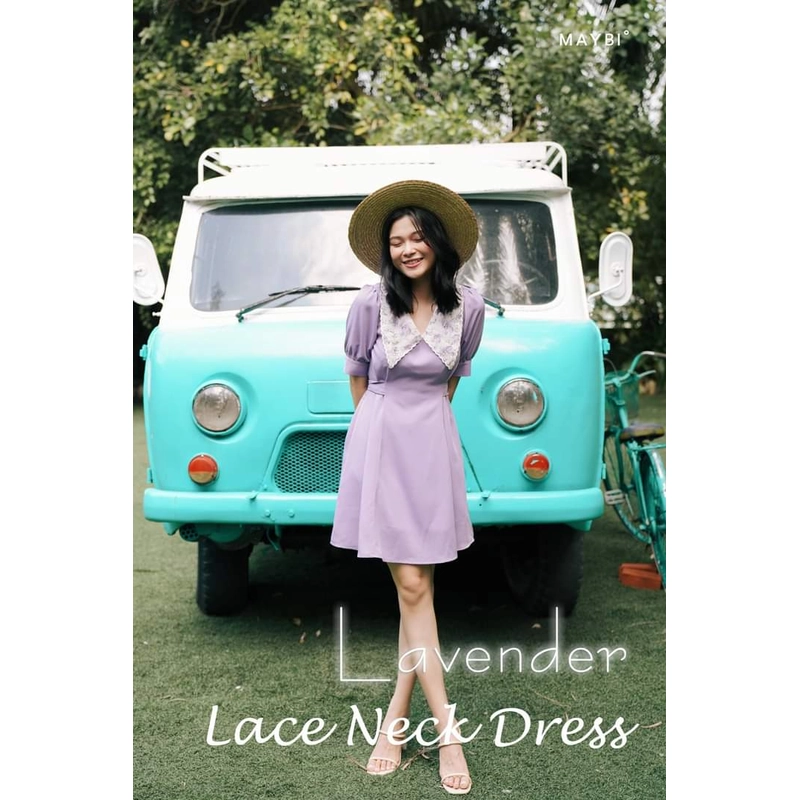 Đầm thiết kế màu tím Lavender phong cách Paris Maybi 462588
