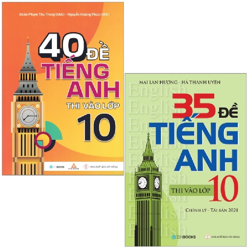Combo Sách 40 Đề Tiếng Anh Thi Vào Lớp 10 + 35 Đề Tiếng Anh Thi Vào Lớp 10 (Có Đáp Án) (Bộ 2 Cuốn) - Mai Lan Hương, Hà Thanh Uyên, Đoàn Thị Thu Trang, Nguyễn Hoàng Phúc 744008
