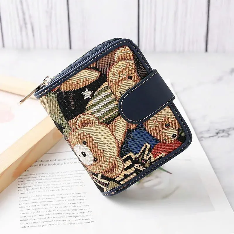 Ví Nữ Cầm Tay Mini Nhiều Ngăn Đựng Thẻ TTWN BEAR 575139