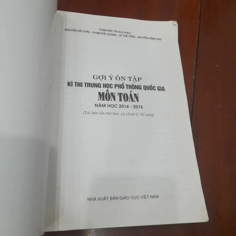 Gợi ý ôn tập thi THPT môn TOÁN 1031427