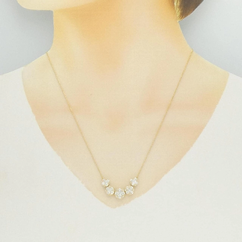 K18YG Dây chuyền kim cương 2.05CT - Hàng hiệu Chính hãng 860948