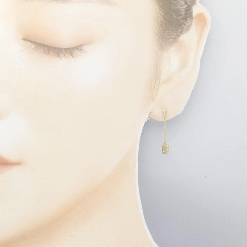 K18YG Bông tai kim cương 0.20CT - Hàng hiệu Chính hãng 877007