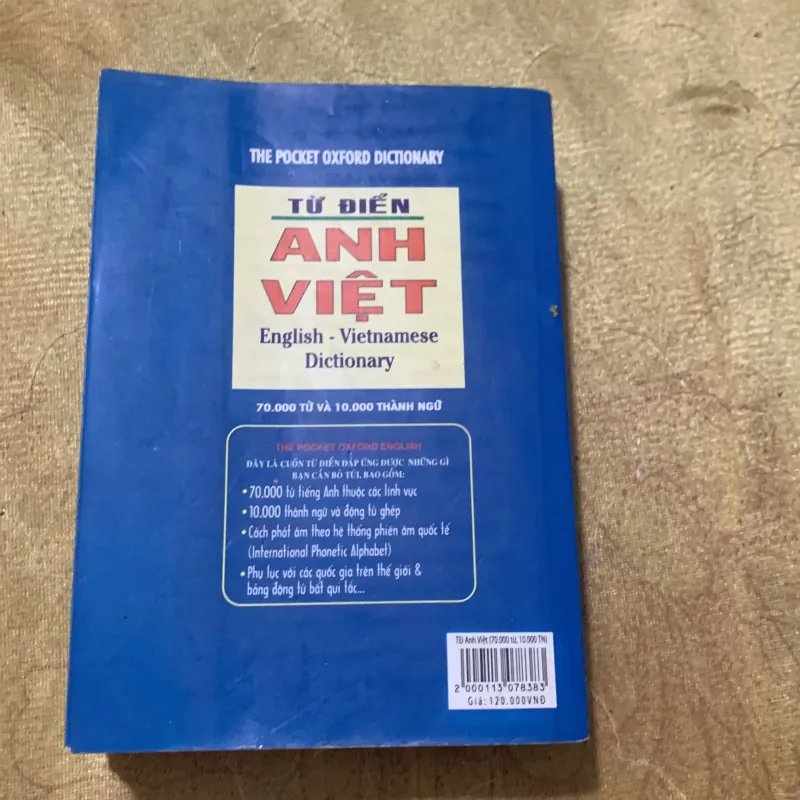 TỪ ĐIỂN ANH - VIỆT ENGLISH- VIETNAMESE DICTIONARY  782324