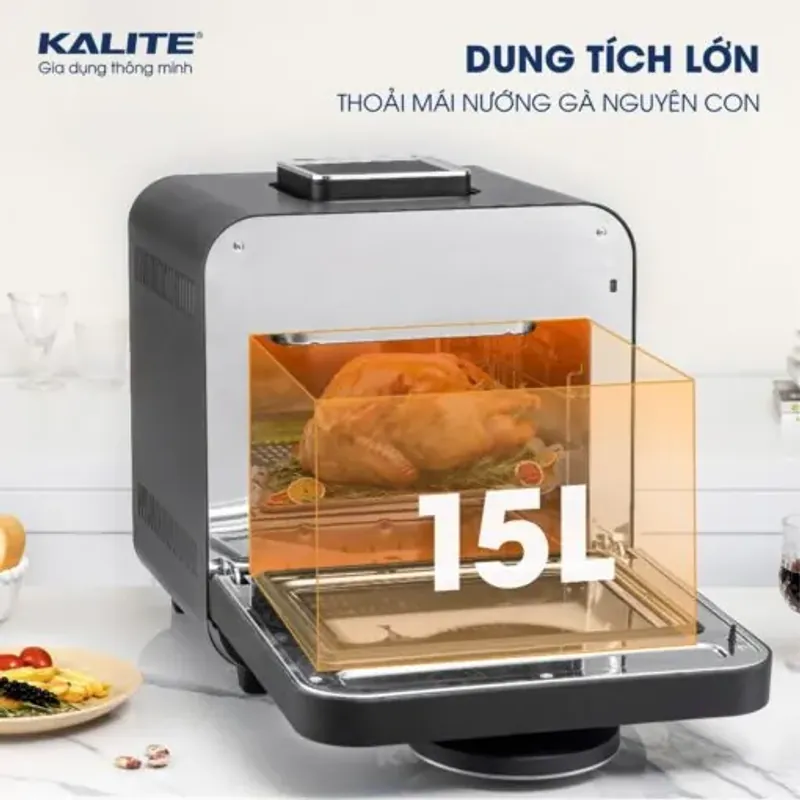 Nồi chiên hơi nước Kalite Steam Star 15L đa năng, giữ trọn dinh dưỡng, chính hãng 573067