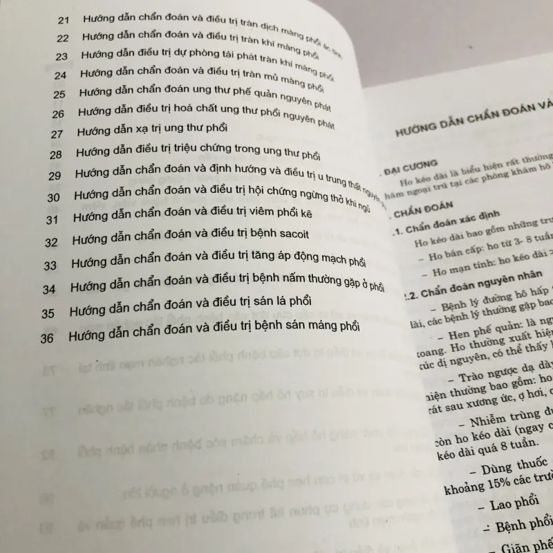 HƯỚNG DẪN CHẨN ĐOÁN VÀ ĐIỀU TRỊ BỆNH HÔ HẤP  780452