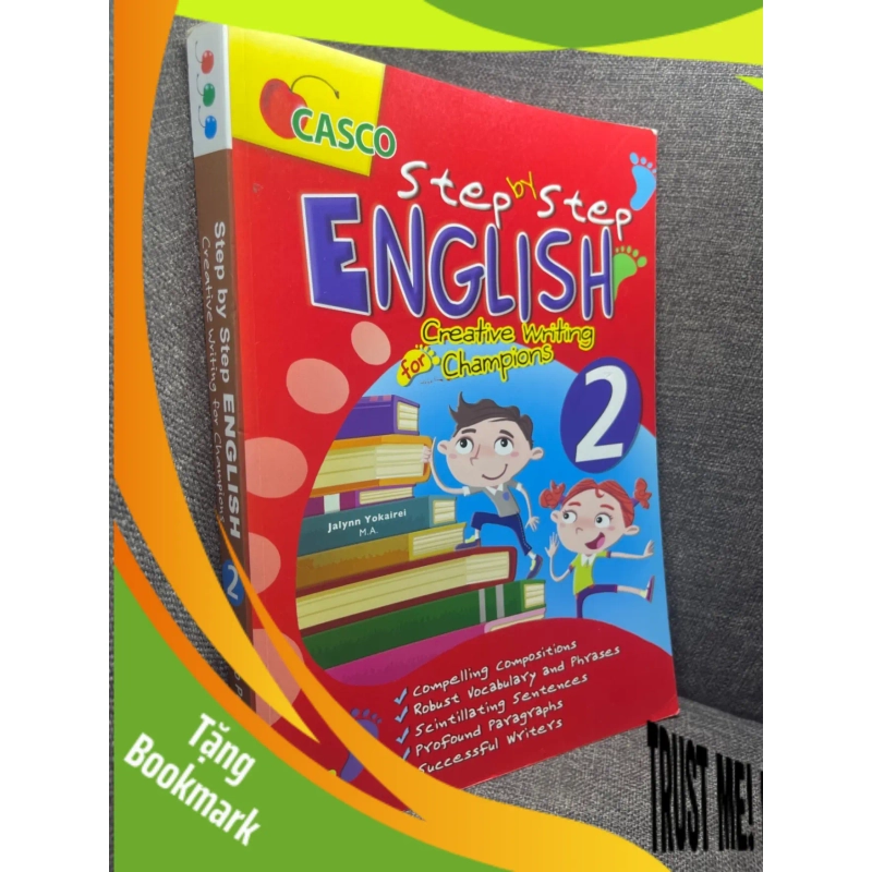 (TẶNG BOOKMARK) Step by step english 2 Casco mới 80% bẩn viền nhẹ RBK0405 951975
