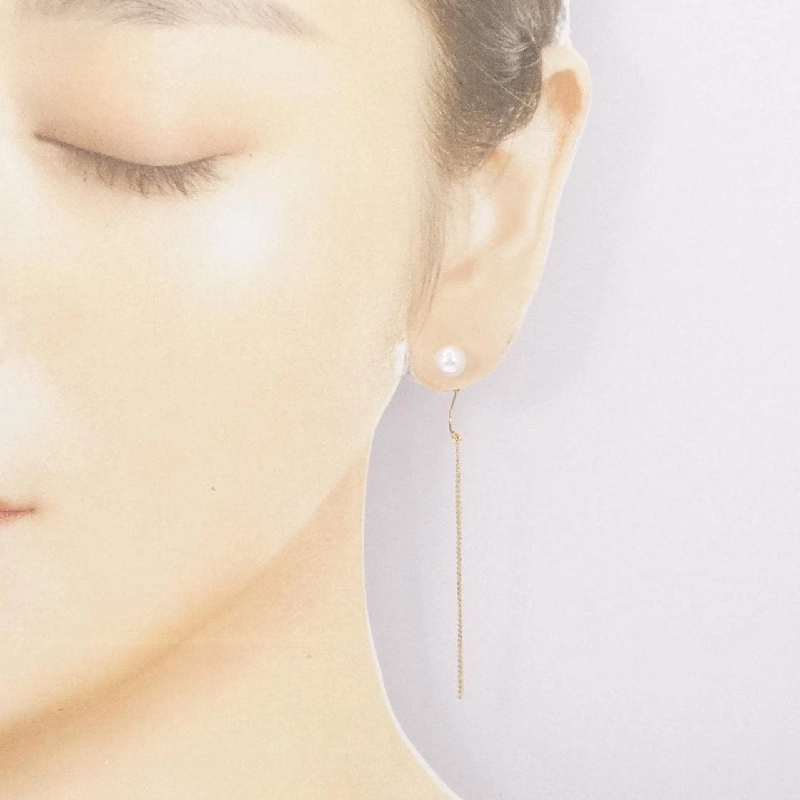 K18YG Bông tai ngọc trai Akoya 6.1mm - Hàng hiệu Chính hãng 877229