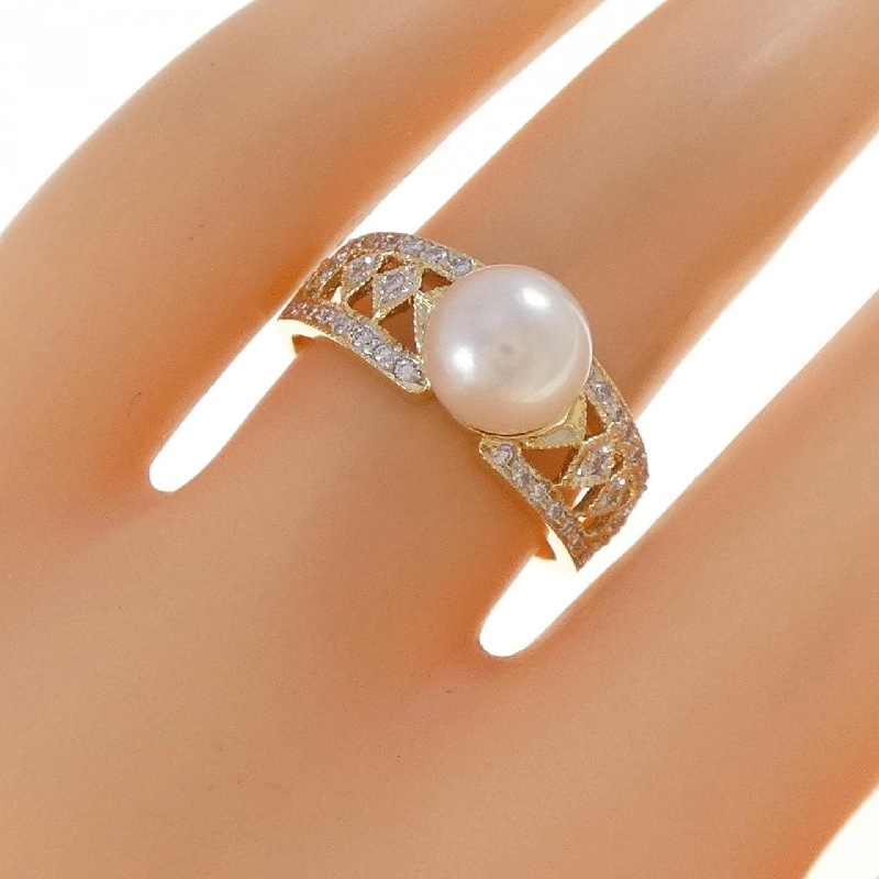 Nhẫn ngọc trai Akoya K18YG/K18WG 7.6mm - Hàng hiệu Chính hãng 852655