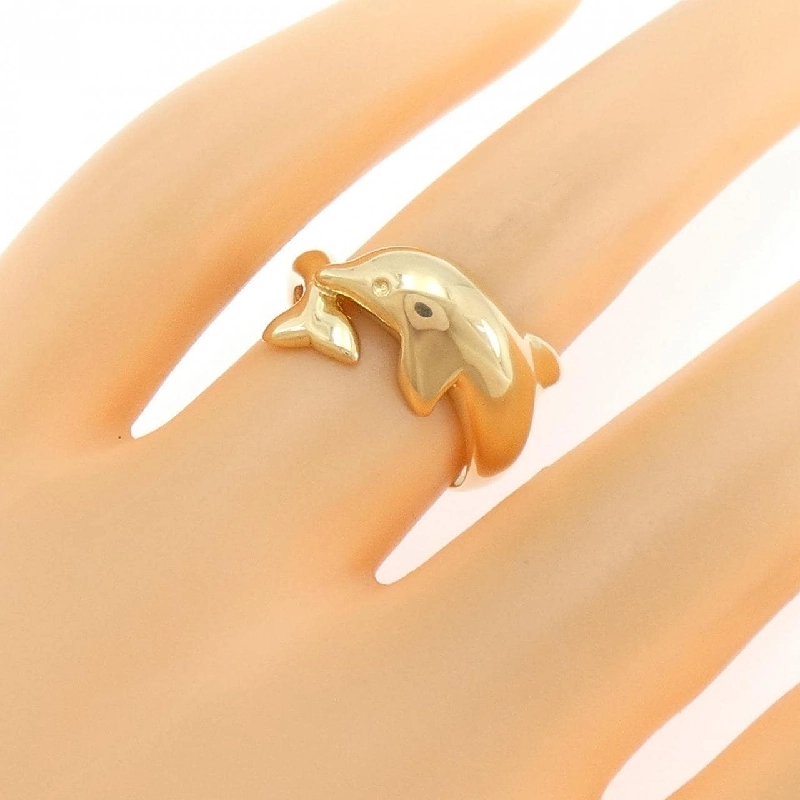 Nhẫn K18YG Dolphin - Hàng hiệu Chính hãng 849055