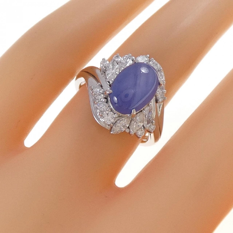 Nhẫn Star Sapphire PT900 3.87CT 666345