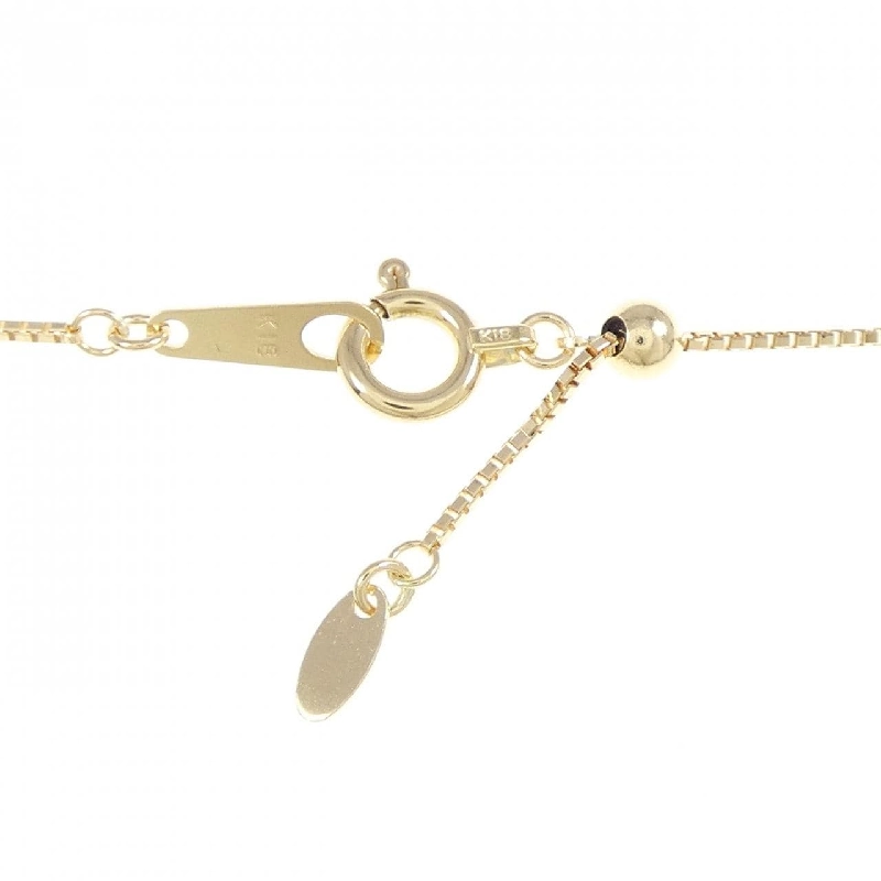 K18YG Dây chuyền đá hồng quartz 3.46CT - Hàng hiệu Authentic 860782