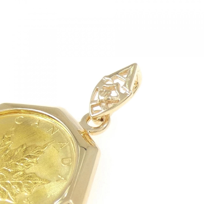 Mặt dây chuyền đồng xu 18KYG (khung) - Hàng hiệu Authentic 862938