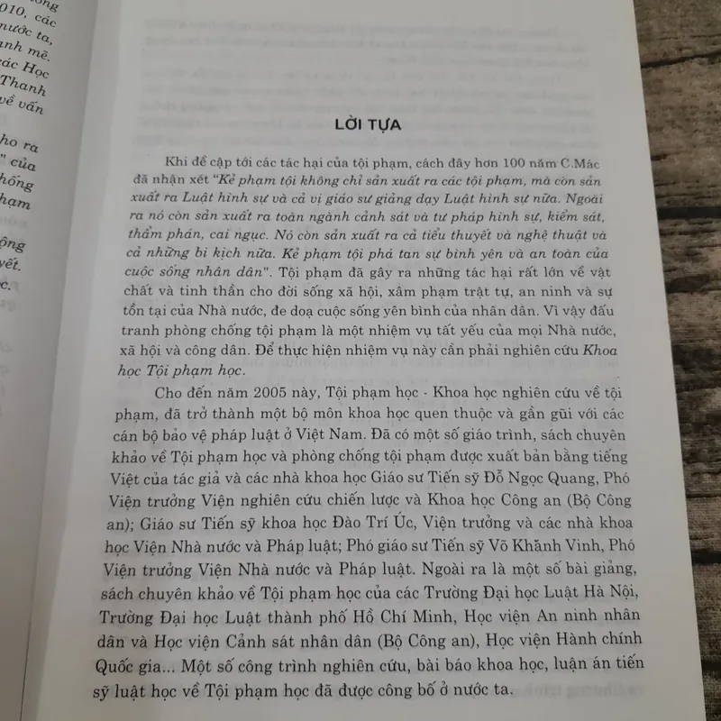 Nghiệp vụ Phòng Chống các loại Tội phạm ở Việt Nam. Giáo sư Trung Tướng Ng. Xuân Yêm 2005 734316