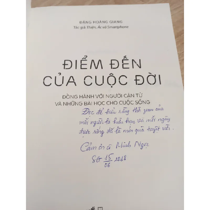[Phiên Chợ Sách Cũ] Điểm Đến Của Cuộc Đời (2018) - Đặng Hoàng Giang S1507 504675