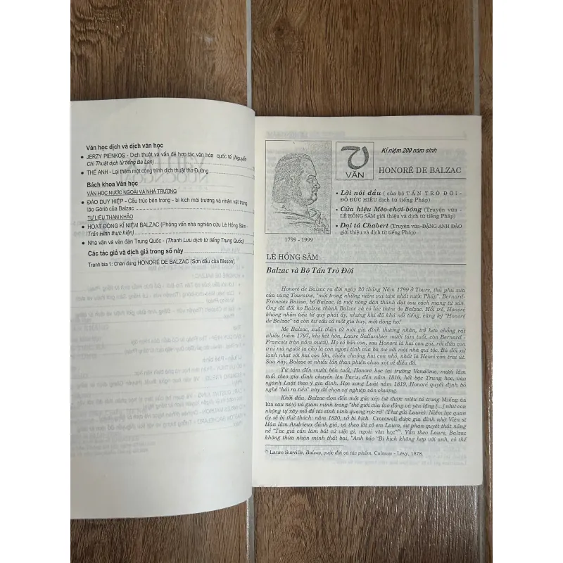Tạp Chí Văn Học Nước Ngoài - Tổng Hợp Số Năm 1999 (2&6) (Balzac, Thơ Pháp, Prus, Lukacs) 750159