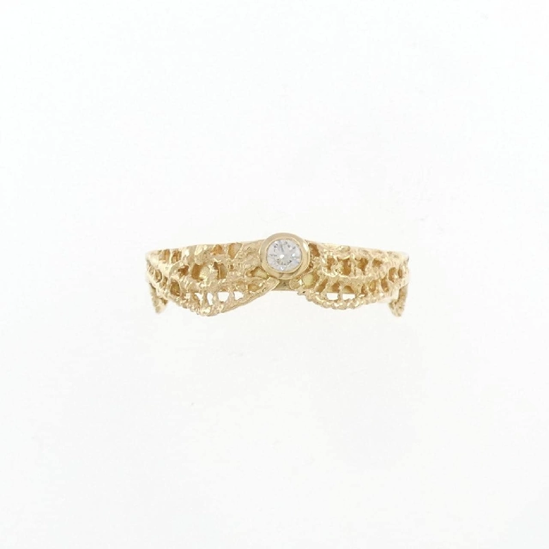 Nhẫn kim cương K18YG 0.08CT 673480