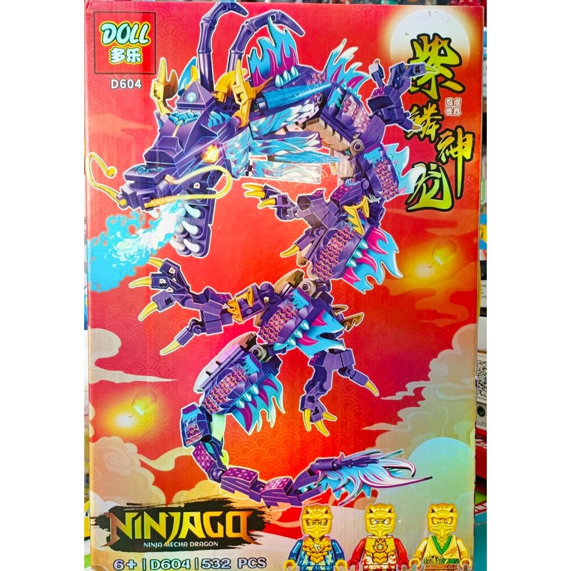 Đồ chơi lắp ráp Ninja Rồng Doll D604 Mecha Dragon 145609