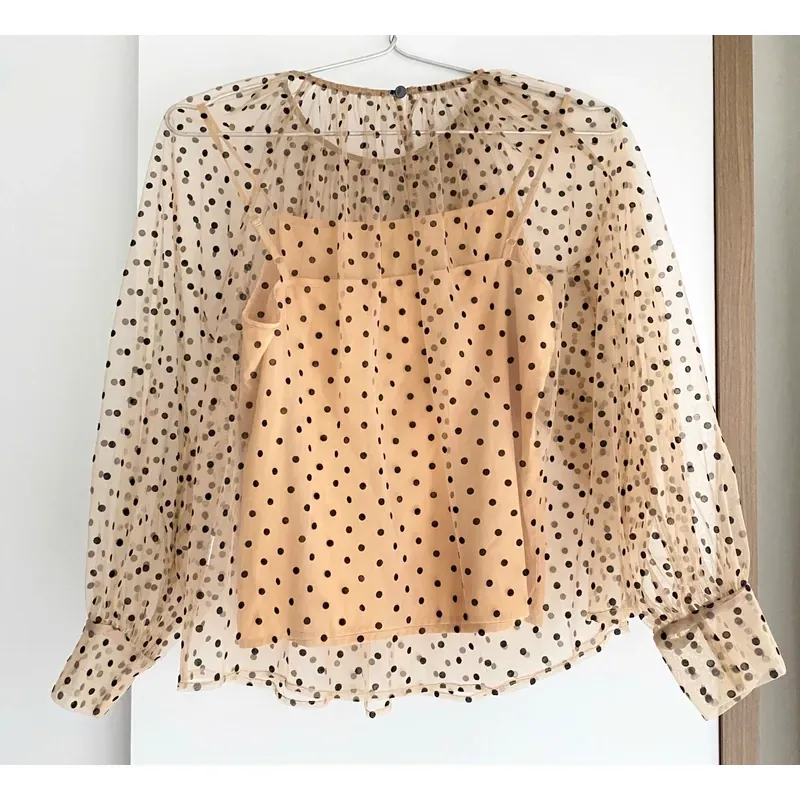 MỚI 99%***[[GIÁ NY 800K]]*VÁY DẠO PHỐ CHẤM BI REN CHÂN LỤA* FREESIZE* TẶNG QUÀ 0Đ FREESHIP 591608