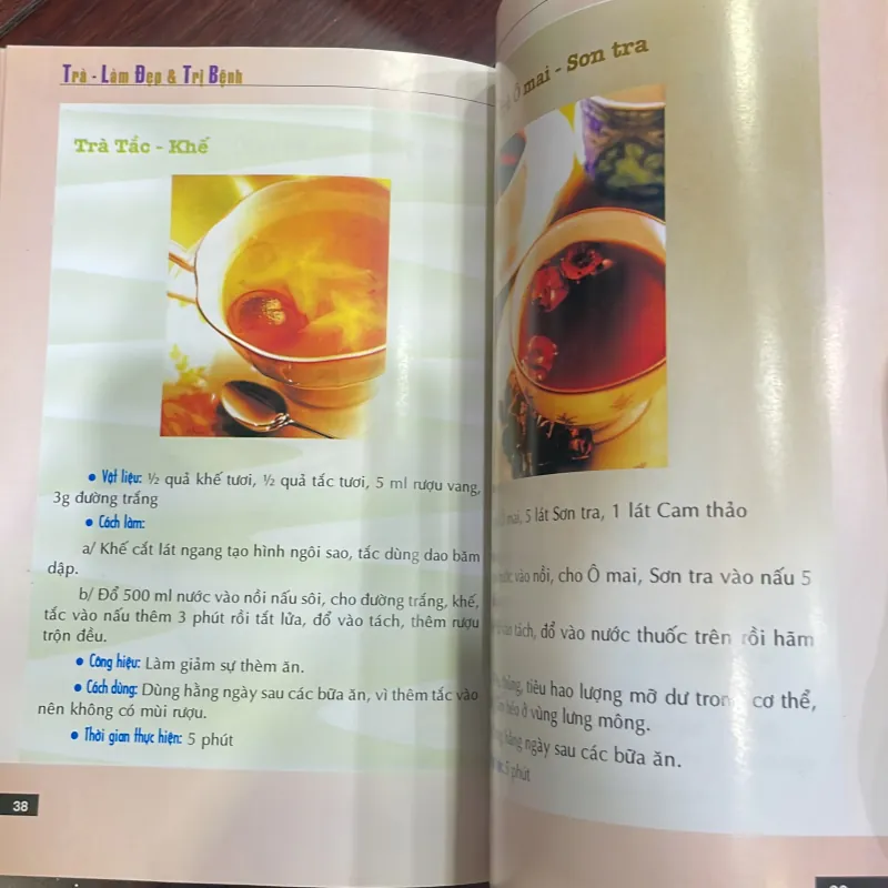 TRÀ LÀM ĐẸP VÀ TRỊ BỆNH - sách sức khoẻ dinh dưỡng - CHỦ BIÊN VÂN VŨ  1038195