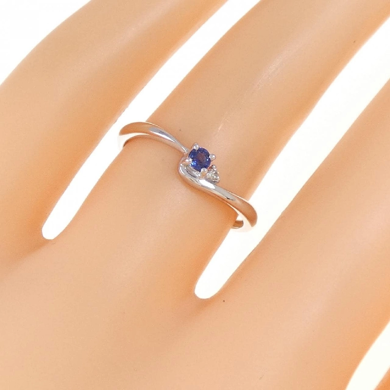 Nhẫn Sapphire K18WG 0.08CT 669047