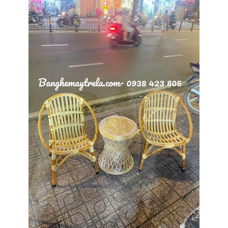 Bàn ghế sò mây cafe giá rẻ 469630