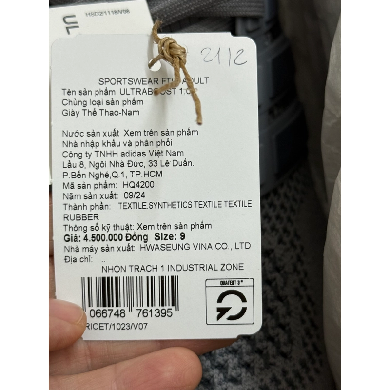 giày adidas auth mới 100%, nguyên box, túi, tem. chưa sử dụng 445926