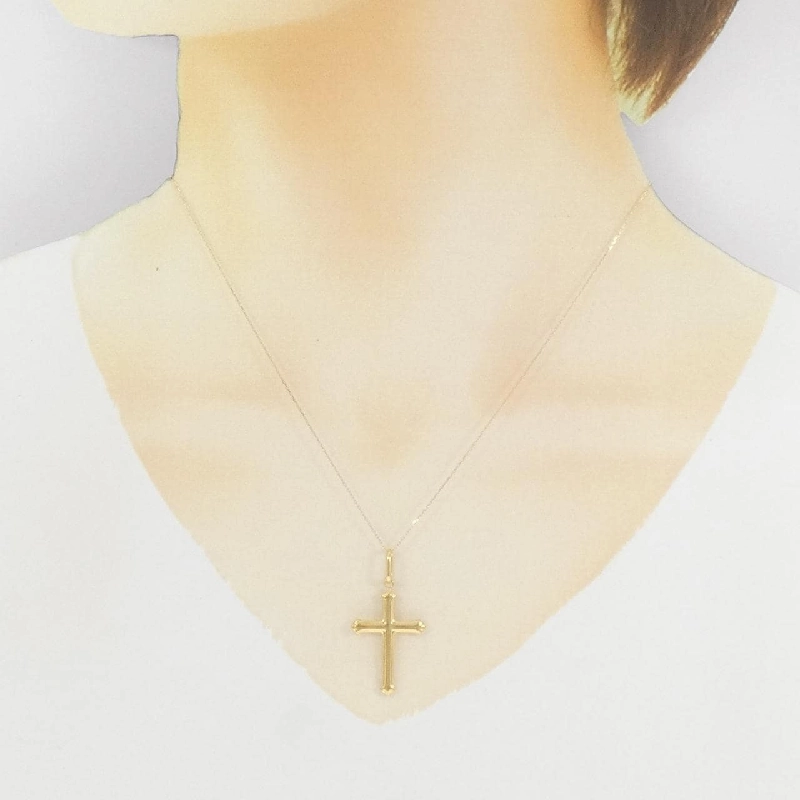 K18YG Dây chuyền hình chữ thập - Hàng hiệu Chính hãng 860774