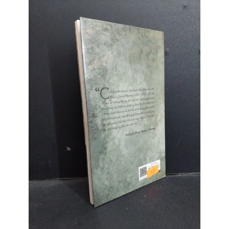 Bất phục tùng mới 90% bẩn nhẹ 2019 HCM1001 Henry David Thoreau LỊCH SỬ - CHÍNH TRỊ - TRIẾT HỌC 917835