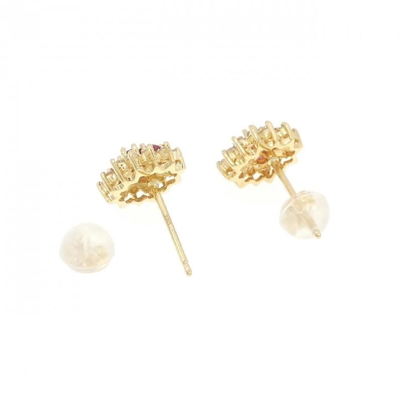 Bông tai Ruby 750YG/K18YG 0.22CT - Hàng hiệu Chính hãng 868126