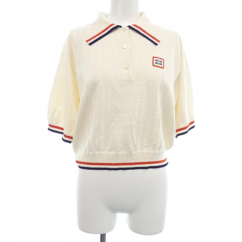 MIU MIU MIU MIU Logo MML676 110B Áo polo 629665