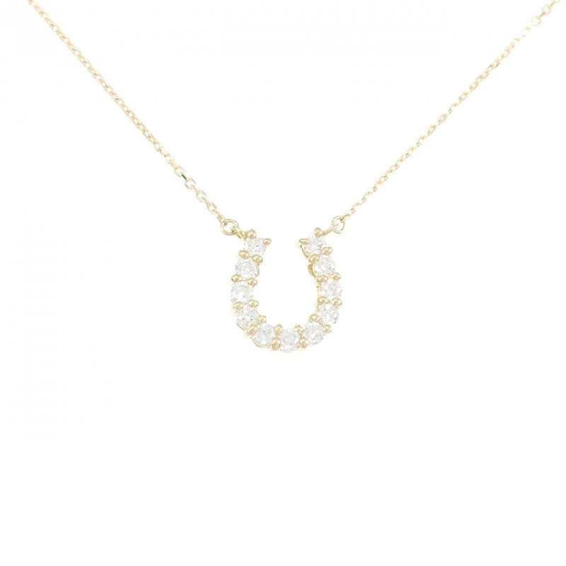 Dây chuyền kim cương hình móng ngựa K18YG 0.302CT - Hàng hiệu Authentic 859101