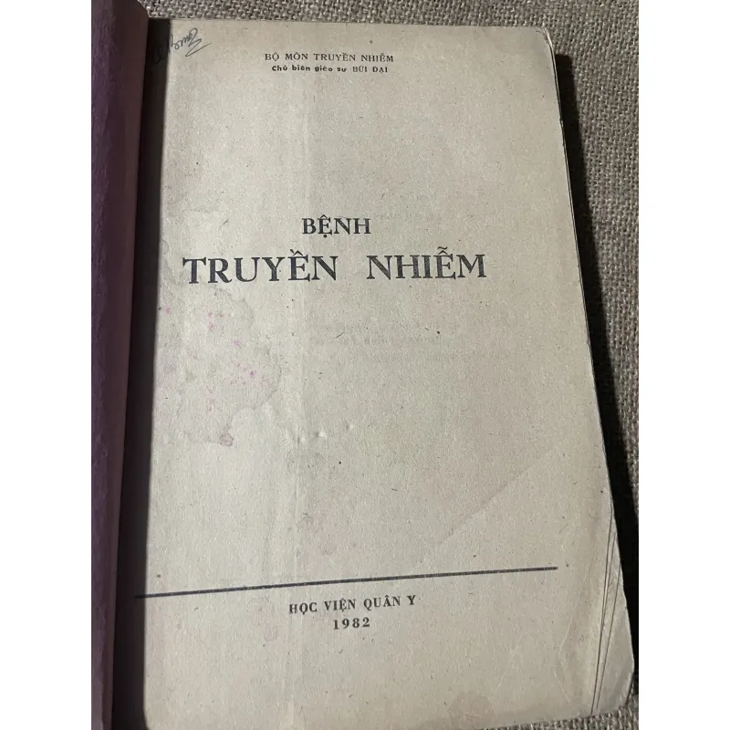 Bệnh truyền nhiễm - 300 trang - học viện quân y 1980  750243