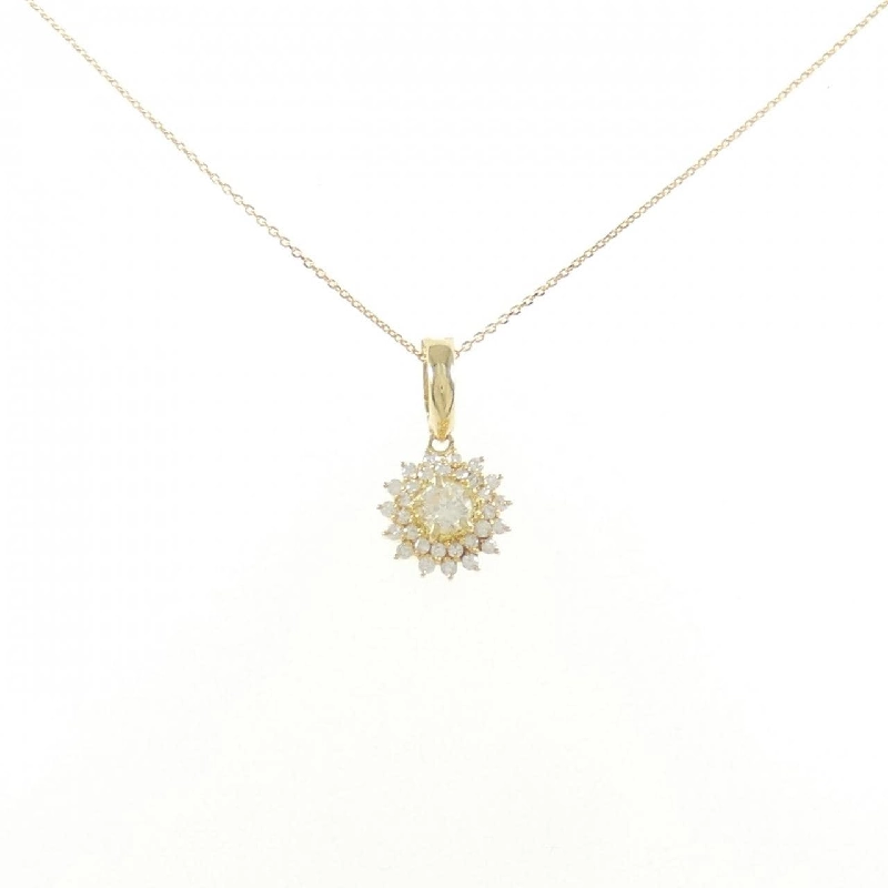 K18YG Dây chuyền kim cương 0.65CT - Hàng hiệu Chính hãng 859507