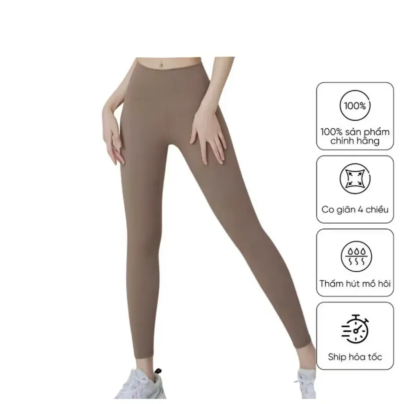 Quần tập yoga, gym legging nữ chất thun lạnh lulu mềm mịn co giãn  595381
