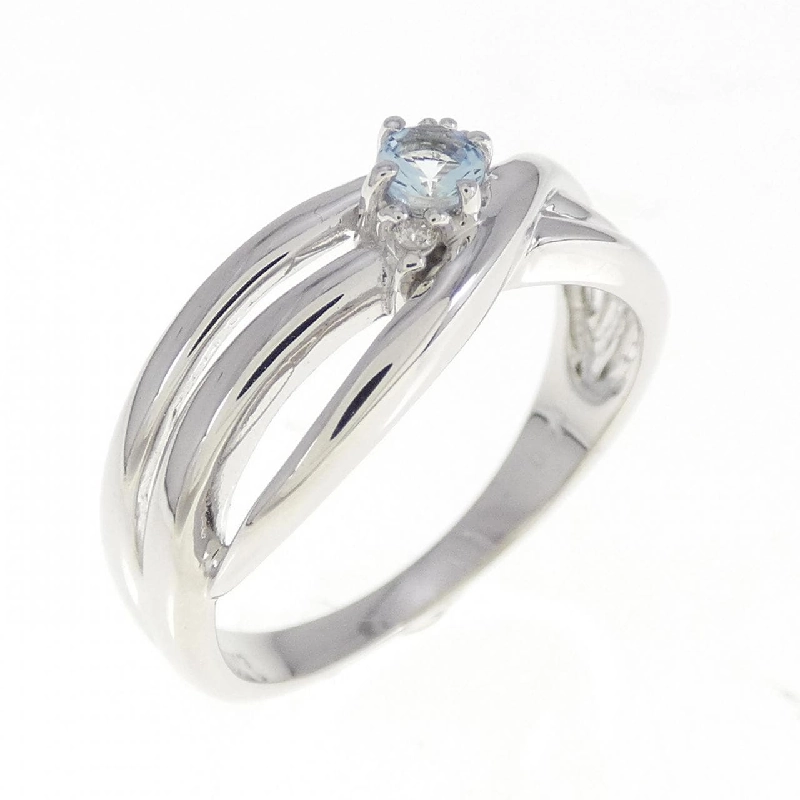 Nhẫn Aquamarine K10WG 672738