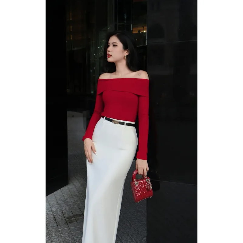 Chân váy nữ diện tết dài 92 centi chất liệu vải vin Tech hàng may 788297