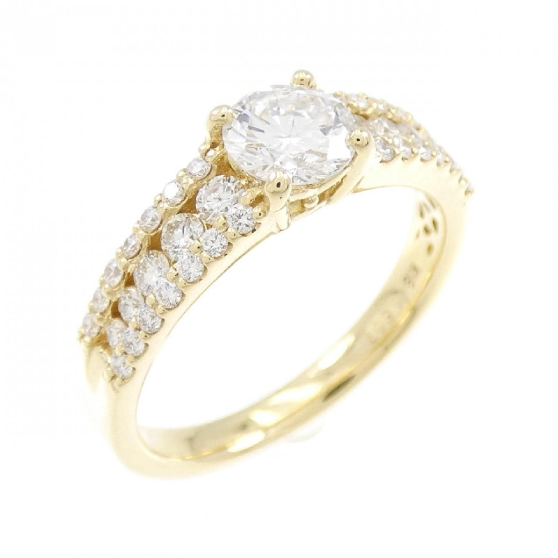 Nhẫn kim cương K18YG 0.507CT F SI1 VG - Hàng hiệu Authentic 875063