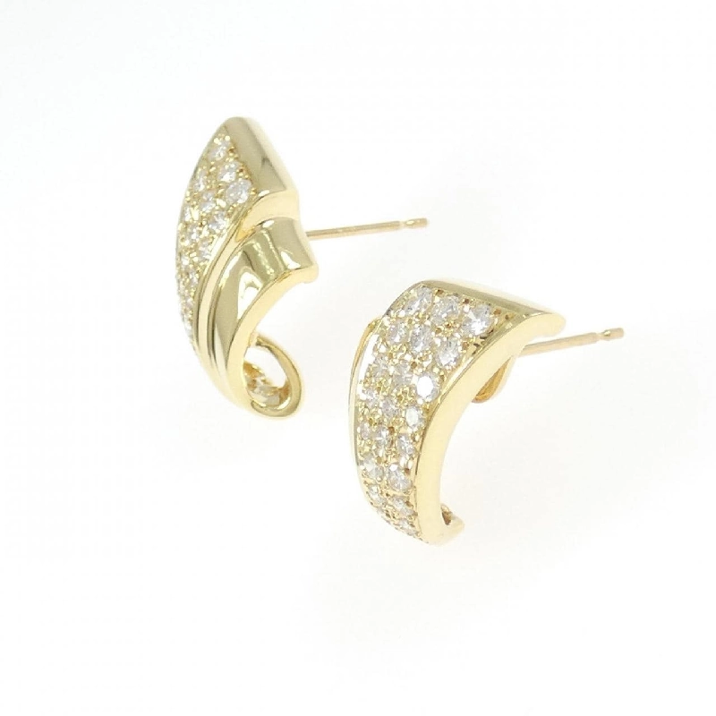 K18YG Bông tai kim cương 0.93CT - Hàng hiệu Authentic 868420