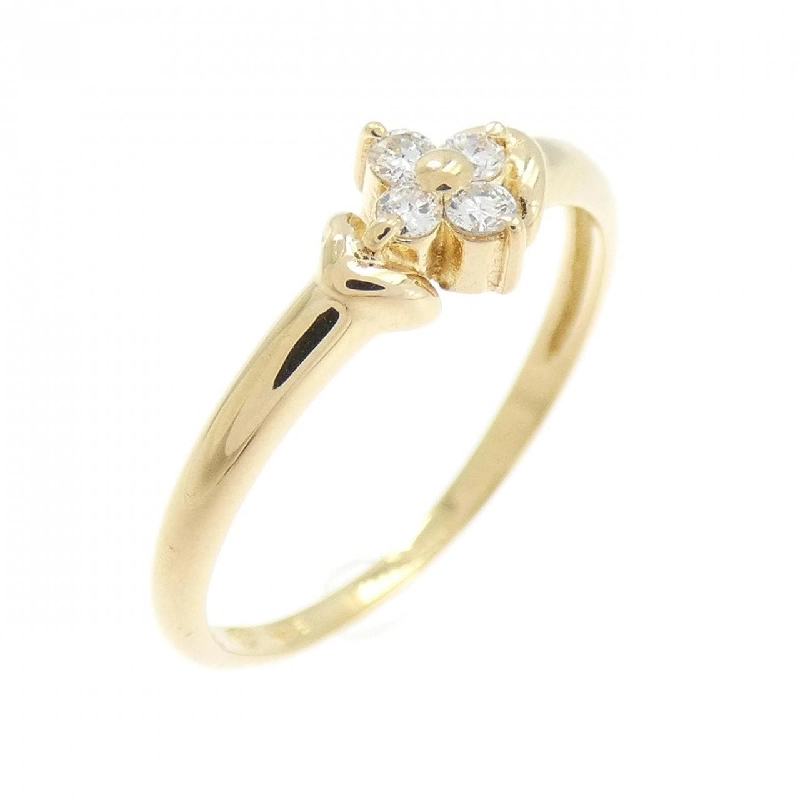 Nhẫn kim cương hoa K18YG - Hàng hiệu Authentic 854122