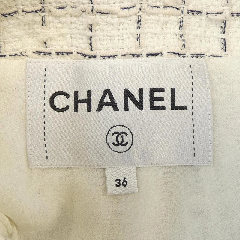 Áo khoác không cổ CHANEL 634805