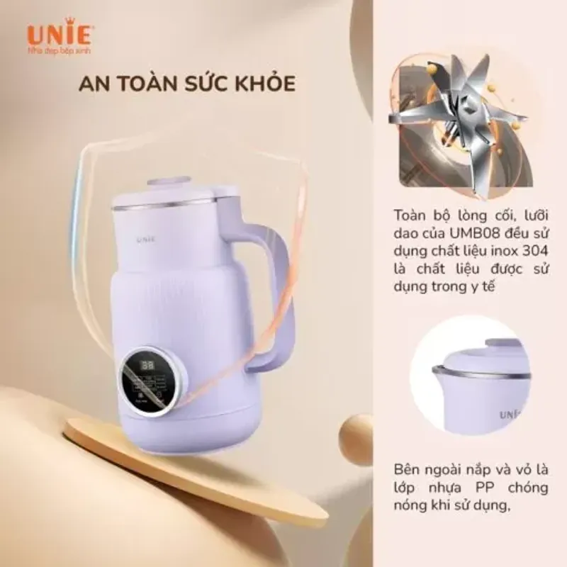 ⚡ UNIE UMB08 PRO – Dung tích 600ml, tiện lợi cho 1–2 ngườ 783589