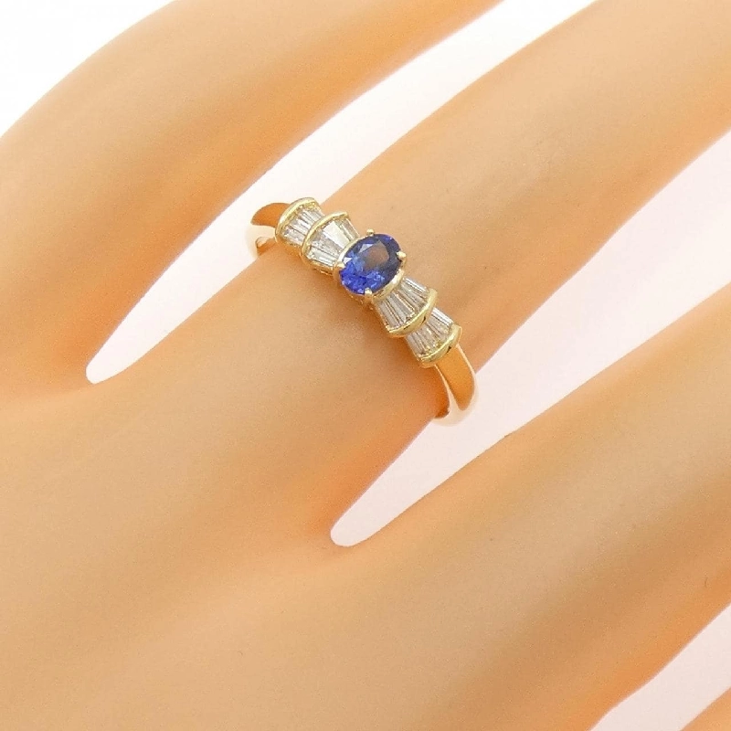 Nhẫn Sapphire K18YG - Hàng hiệu Chính hãng 854025