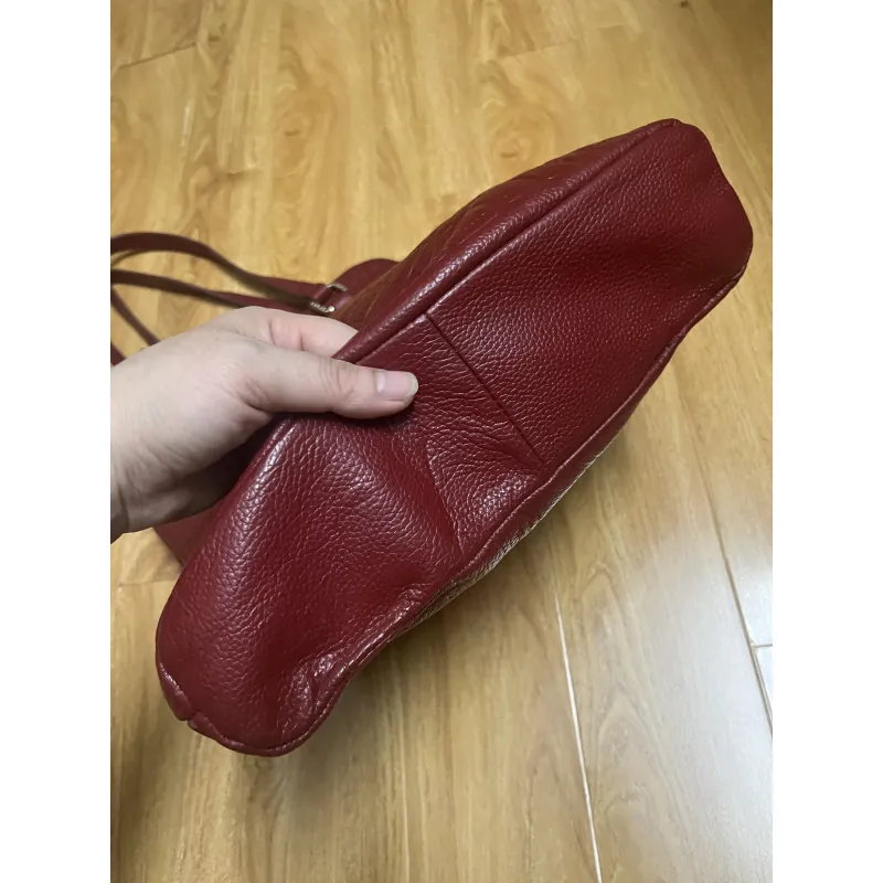 Túi tote nữ 31x35x8 da thật dập vân 2hand 996734