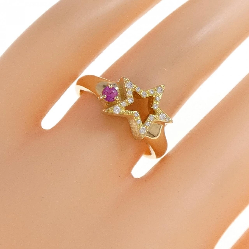 Nhẫn ruby K18YG 0.08CT 670681