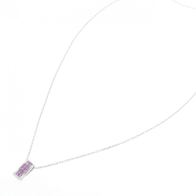 K18WG Sapphire Necklace 0.35CT - Hàng hiệu Authentic 857863